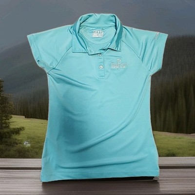 Trophy Club Country Club Logo Golf Lightweight Polo Shirt Girls Large 9-10
