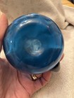 Vintage Blue Glass Creamer Pitcher — photo 4