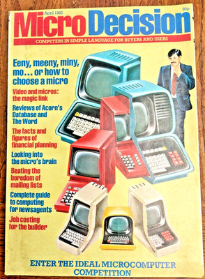 Rare Vintage 1980s Micro Decision Business Computing Magazine April 1982 Acorn