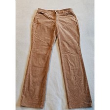 CHAPS Corduroy Pants Womens 12 Light Brown Straight Leg Super Soft