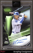 2026 Topps Chrome Black Green Refractor Alex Freeland RC ROOKIE AUTO 04/99