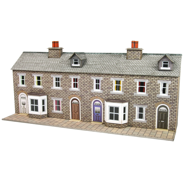 Metcalfe PN175 Terraced House Fronts - Stone N Gauge Card Kit