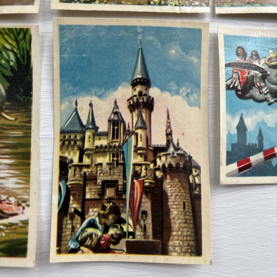 Lote de seis tarjetas de chocolate Torras españolas 1959 raras de Disneyland Walt Disney Foto 4 de 4
