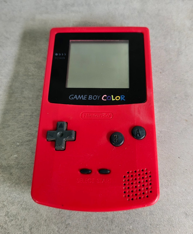 Nintendo Game Boy Color GBC Berry Red Handheld Console – Working