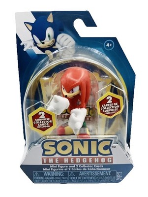 Sonic The Hedgehog Mini Figure & 2 Collector Cards - KNUCKLES (NEW)