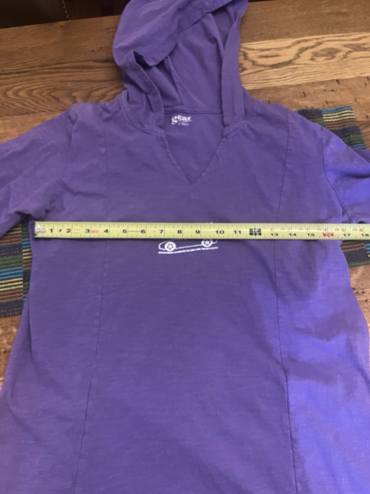 Vintage Corvette Women’s Hooded Long Sleeve Tshirt Purple General Motors 