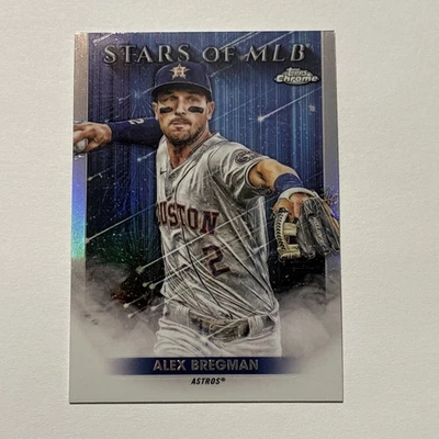 Alex Bregman 2022 Topps Chrome Stars of MLB Refractor Insert #SMLBC8 Astros - Image 1 of 2