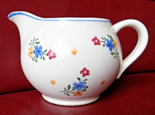 Milchkännchen Milchkrug Steingut Blümchen Elsterwerda DDR