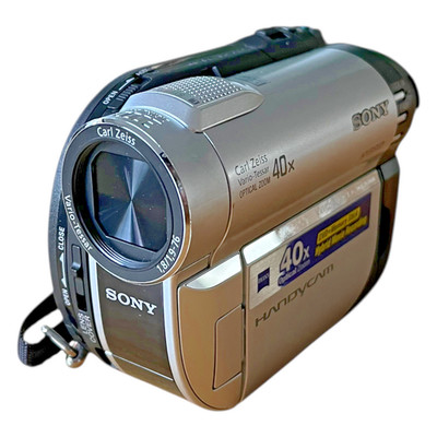 Sony DCR-DVD110E Camcorder Handycam Carl Zeiss Objektiv 40x Optischer Zoom Video