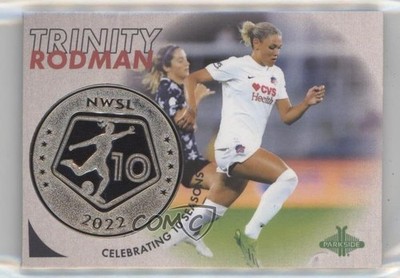 2022 Parkside Paramount NWSL 10 Seasons Coin /500 Trinity Rodman #CR20 ux8