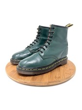 DR MARTENS Vintage Made In England MIE Green 1460 Boots Size UK 6 US 7