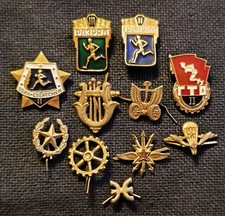 11 Abzeichen UdSSR: Milit&auml;r Rote Armee Uniform Sowjetunion