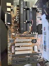 ASUS P2B + Pentium II 400MHz. 3x ISA, 4x PCI, 1xAGP, Windows 98 Board