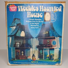 RARE Vintage 1976 Hasbro Weebles Haunted House Box Ghost MORE 580 Incomplete