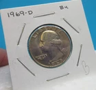 1969-D Washington QUARTER 25 Cent COIN / Brilliant Uncirculated (B)