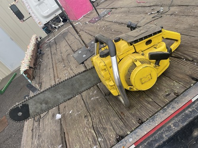 #ad McCulloch 1 43 Nice Full Wrap Has Good Compression Carb Needs Work Nice Saw $200.00