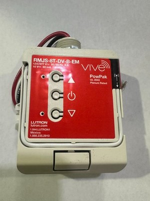 Lutron RMJS-8T-DV-B-EM 0 10V Vive Dimming Module Emergency PowPak