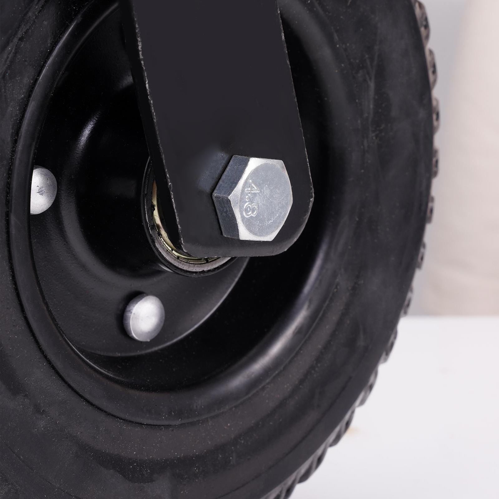 8" Gate Wheels Heavy Duty Spring-Loaded Gate Caster for Metal Tube Gate & Wooden