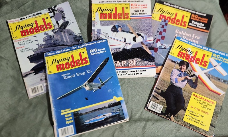 Flying Models 1984 (various months)  Model & R/C Planes Magazines