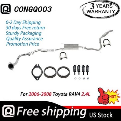 Complete Exhaust System Fits 2006 2007 2008 Toyota RAV4 2.4L Fast Dispatch New