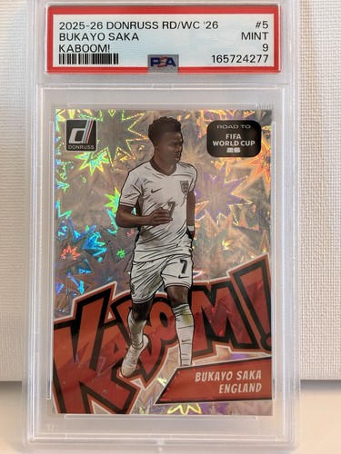 Bukayo Saka #5 2025 Panini Donruss Road to FIFA Kaboom card