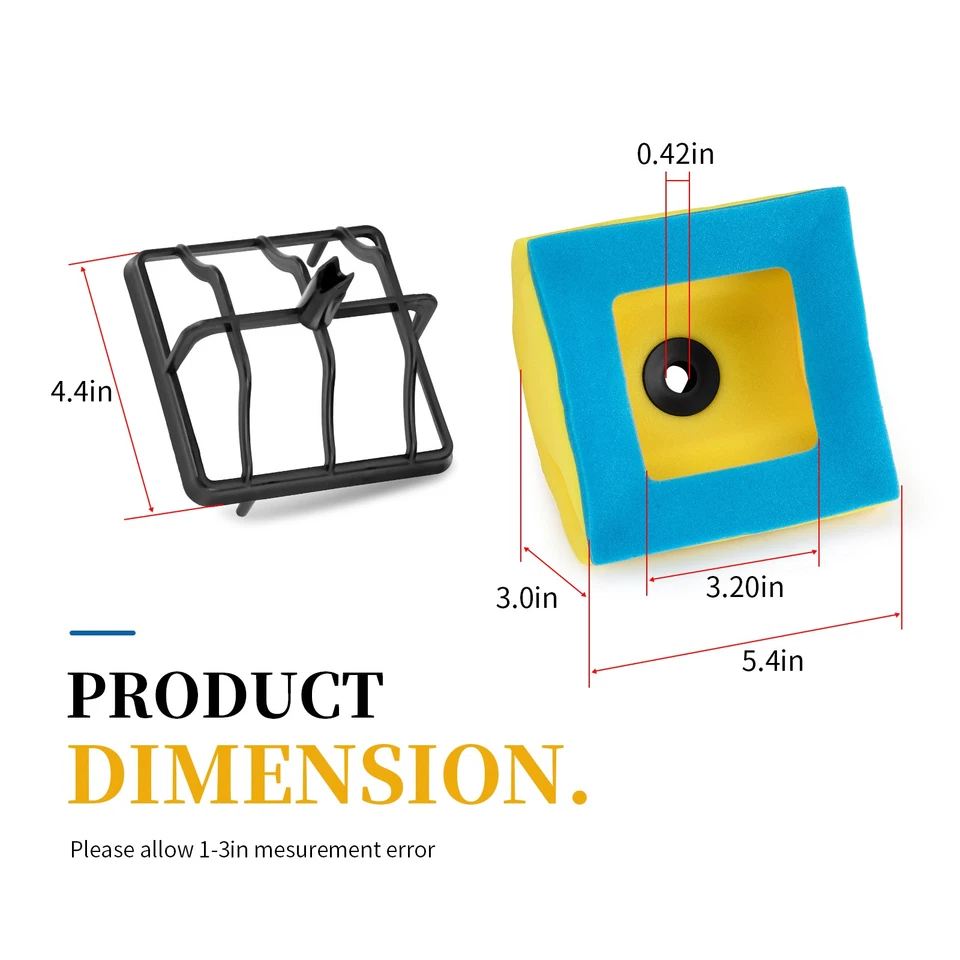 Filtro de ar com suporte de gaiola para Honda CRF150F CRF230F 2003 2004-2019 17213-KPS-900 - Imagem 2 de 4