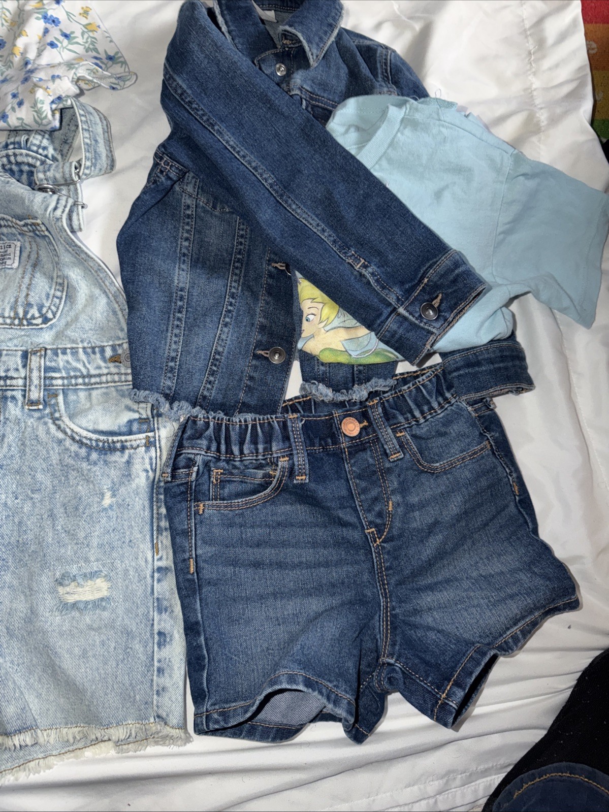 Girl's Size 4 4T  Jean Outfits Shorts Overall Pants Levis Old Navy Tommy Gap image 7