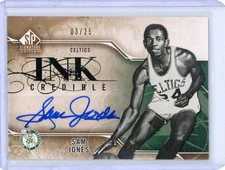 2009-10 UD SP Signature Edition Sam Jones INK Credible Auto /25 Celtics NBA