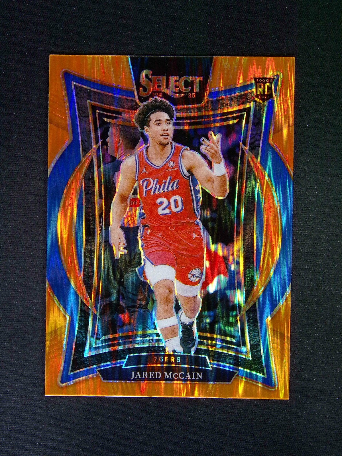 2024-25 Panini Select Jared McCain #82 RC Rookie Concourse Orange Flash