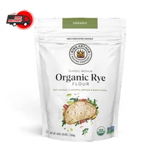 King Arthur Organic Medium Rye Flour 3lb – Non-GMO, Bold Flavor for Baking