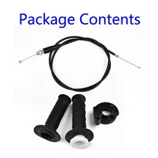 7/8inch Throttle cable Handle Grip Assembly Black Motorcycle Useful New