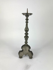 Antiker Barocker Leuchter Zinn Johann Petschner Kerzenhalter Kerzenleuchter