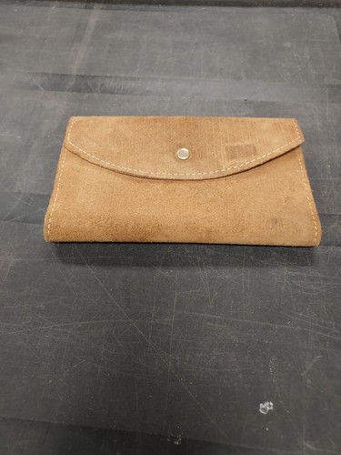 Vintage 70er Wildleder Geldbörse Made In Brazil in hellbraun neuwertig - Bild 9 von 9