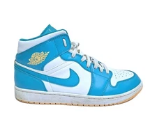 Jordan 1 Mid Aquatone Men's Size 12 Blue White Retro Vintage Sneakers DQ8426-400