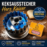 Linzer Ausstechform Herz Kaiser/Wmf Keksausstecher PläTzchen Backen Ausstecher