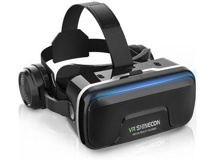 VR Headset, for Smartphones, VR Head Mount Display, Headphone Included,