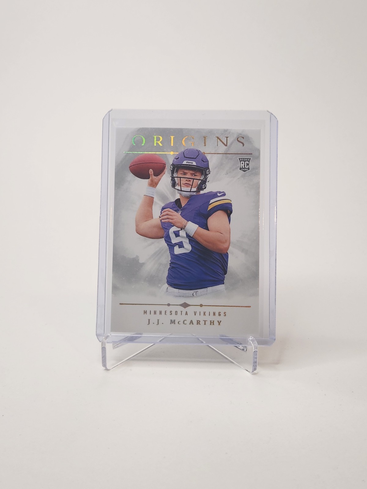 JJ McCarthy 2024 Panini Origins #103 White Variation SP - Minnesota Vikings