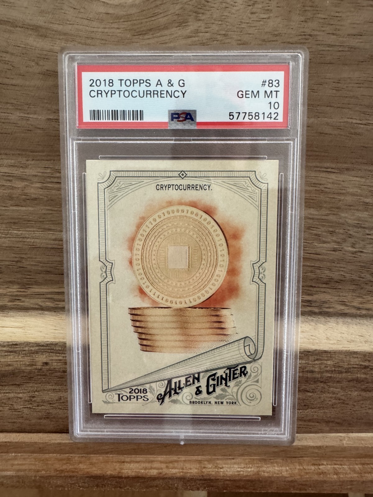 2018 Topps Allen Ginter - Cryptocurrency #83 PSA 10 Gem Mint