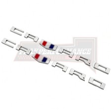 2pcs 3d Fender Letter Emblem Side Badge Gloss Chrome For Rs Ss Zl1 Z28 Sport
