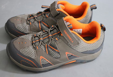 Merrell Trail Chaser Hiking Shoes Boys 5.5M Gunsmoke Orange Leather Mesh MY57109