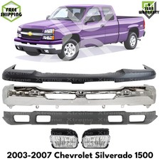 Front Bumper Chrome Fog Lights Kit For 2003-2006 Chevrolet Silverado 1500 Front Bumper Chrome Fog Lights Kit For 2003-2006 Chevrolet Silverado 1500