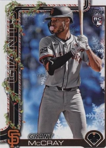Grant McCray 2025 Topps Holiday #H53 San Francisco Giants Baseball