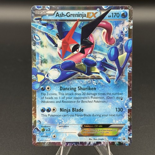 Ash-Greninja EX XY133 Holo Promo XY Promo Pokemon (Ding At Bottom)