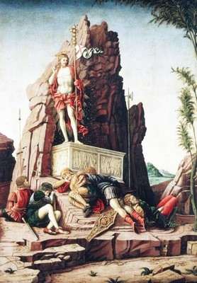 Mantegna Andrea die Auferstehung Vintage Kunstdruck Poster Wanddeko Design Cent