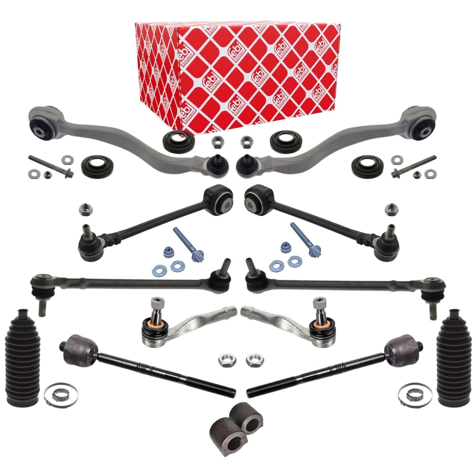 FEBI Querlenker Stabi Axialgelenk Rep-Satz Vorne für MERCEDES W204 C207 4-MATIC