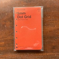 PLOTTER Refill Memo Pad 5mm Dot Grid 80 Sheets Mini size