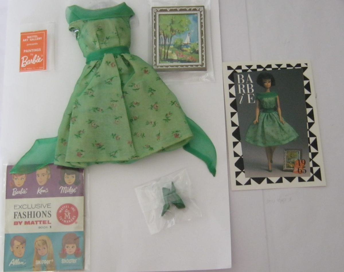 Robe Vintage Barbie – Modern Art 1625 – 1965 – Rare