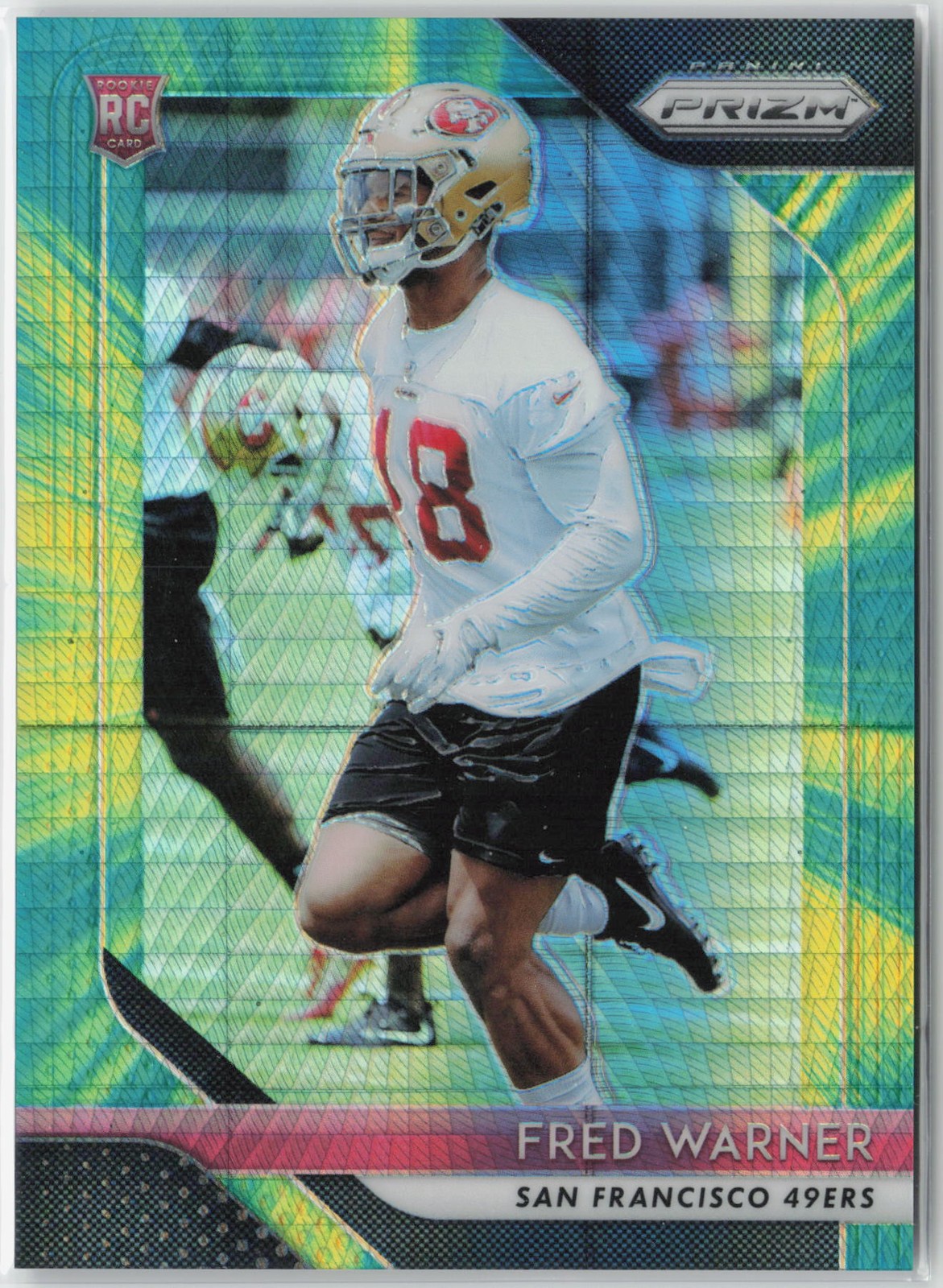 2018 Panini Prizm #257 Fred Warner Prizm Hyper #/275