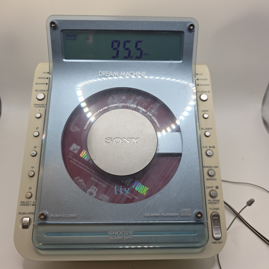 Cd Player Radio Icf-cd855v Please Read Desc!