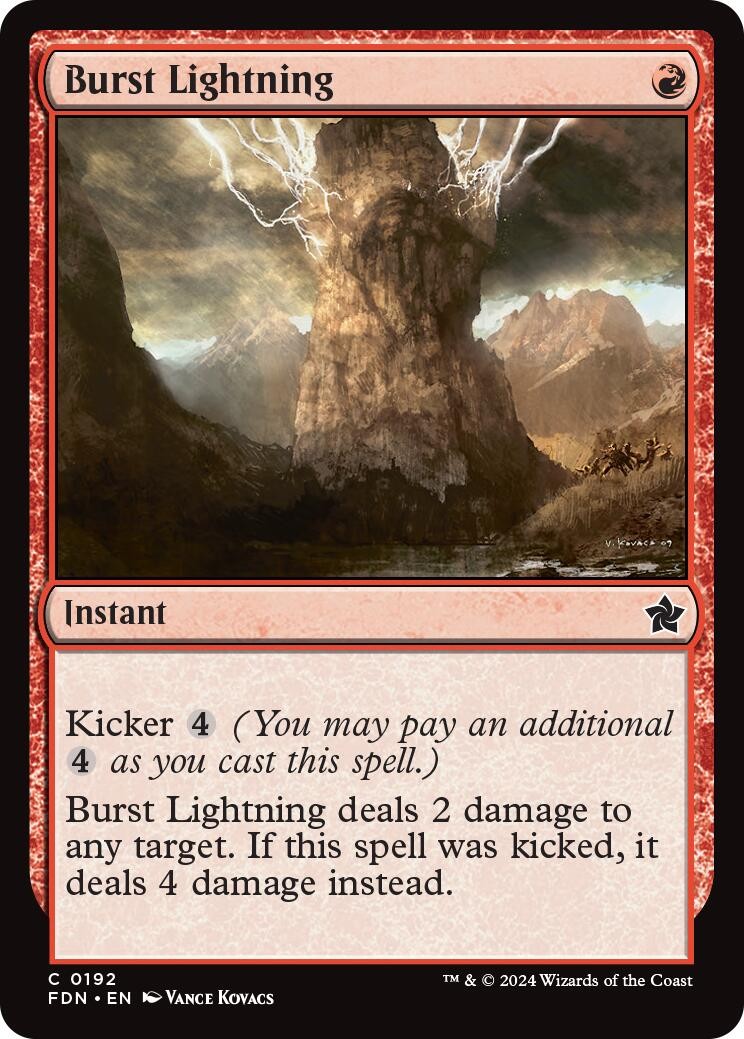 NM - Burst Lightning [FDN - 192] Foundations